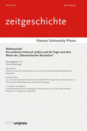 Weltenwende?: Der politische Umbruch 1918/19 und die Frage nach dem Wesen der