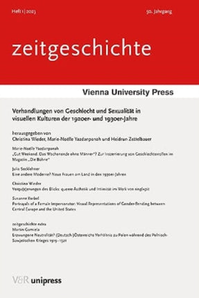 Verhandlungen von Geschlecht und Sexualitat in visuellen Kulturen der 1920er- und 1930er-Jahre