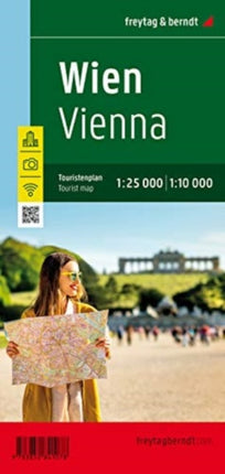 Vienna Tourist Map 1:8 500 - 1:25 000