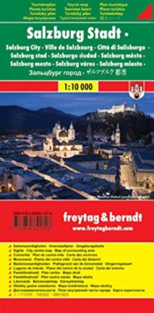 Salzburg City Tourist Map 1:10 000