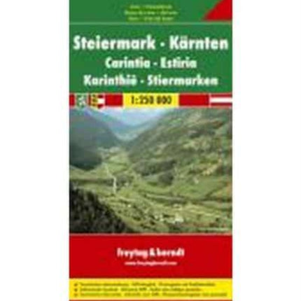 Styria - Carinthia Road Map 1:250 000