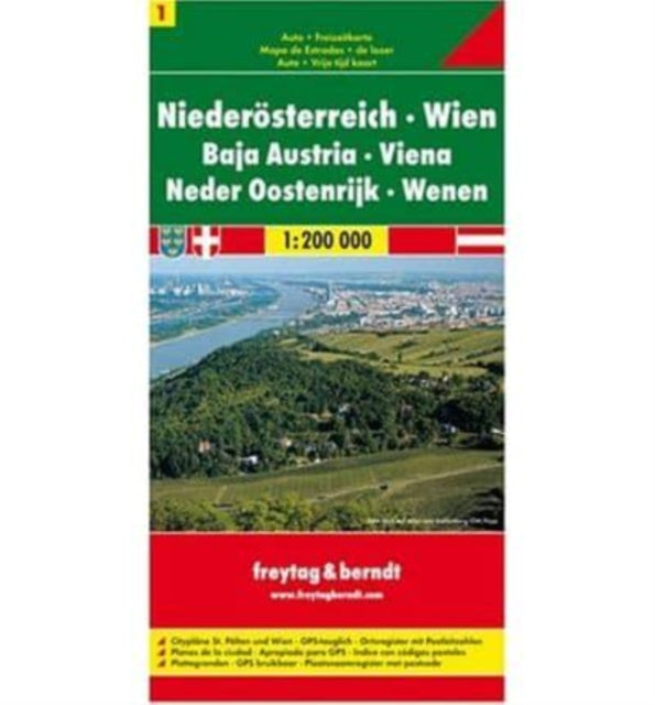 Sheet 1, Lower Austria - Vienna Road Map 1:200 000