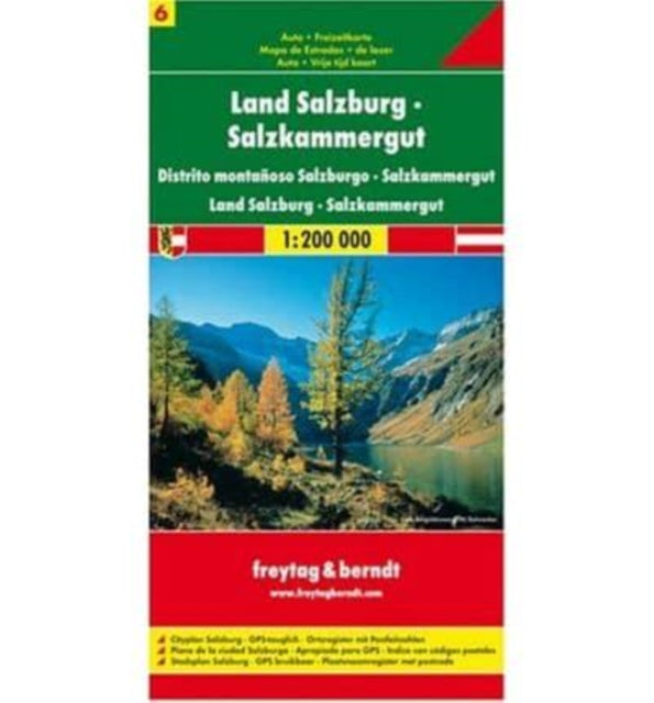 Sheet 6, Federal State Salzburg - Salzkammergut Road Map 1:200 000