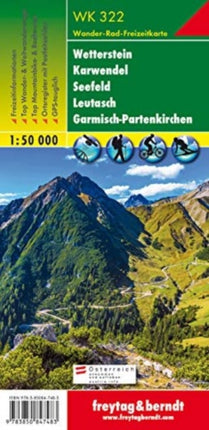 Wetterstein - Karwendel - Seefeld - Leutasch - Garmisch-Partenkirchen Hiking + Leisure Map 1:50 000