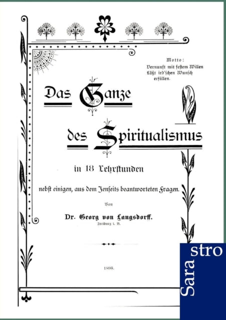 Das Ganze Des Spiritualismus