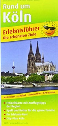 Around Cologne, adventure guide with map 1:150,000