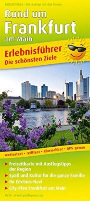 Around Frankfurt am Main, adventure guide and map 1:150,000