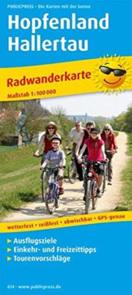 Hopfenland - Hallertau, cycling map 1:100,000: