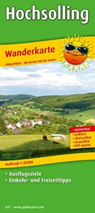 Hochsolling, hiking map 1:25,000