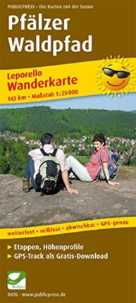 Palatinate Forest Path, hiking map 1:25,000