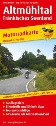 Altmühltal - Franconian Lake District, motorcycle map 1:100,000