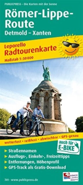 Aischtal cycle path, cycle tour map 1:50,000