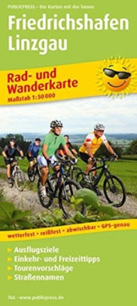 Friedrichshafen - Linzgau, cycling and hiking map 1:50,000