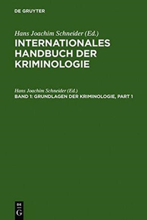Grundlagen Der Kriminologie