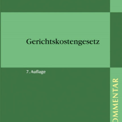 Gerichtskostengesetz: Kommentar