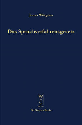 Das Spruchverfahrensgesetz