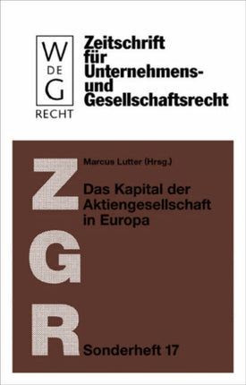 Das Kapital der Aktiengesellschaft in Europa