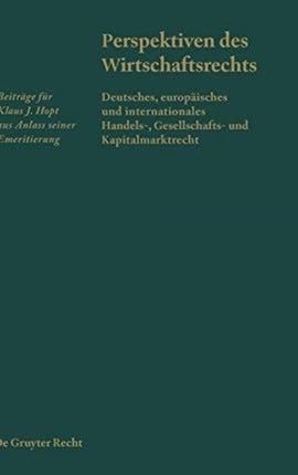 Perspektiven des Wirtschaftsrechts