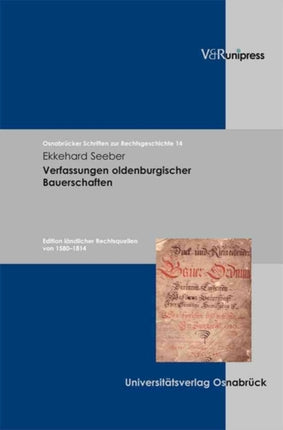 OsnabrÃ cker Schriften zur Rechtsgeschichte.: