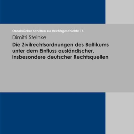 OsnabrÃ cker Schriften zur Rechtsgeschichte.