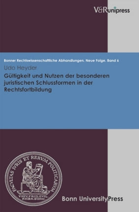 Gultigkeit und Nutzen der besonderen juristischen