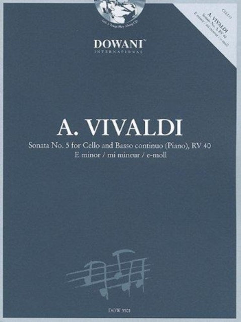 Vivaldi Sonata No 5 for Cello and Basso Continuo Piano in E Minor RV 40 1