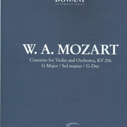 CONCERTO FOR VIOLIN  ORCHESTRA KV 216