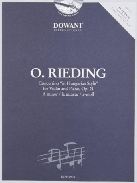 RIEDING  Concertino Op21 en La menor al estilo Hungaro para Violin y Piano IncCD