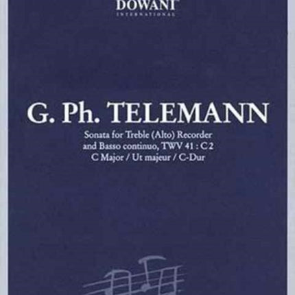 SONATA FOR TREBLEALTO RECORDER  BASSO C