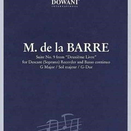 Barre Suite No 9 from deuxieme Livre in G Major