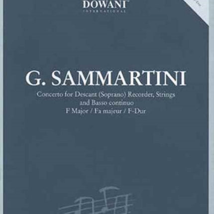CONCERTO FOR DESCANT RECORDER STRINGS BC