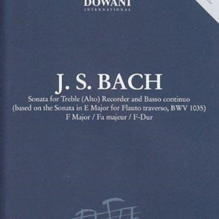 Sonata for Treble Nach Orig EDur Bwv 1035