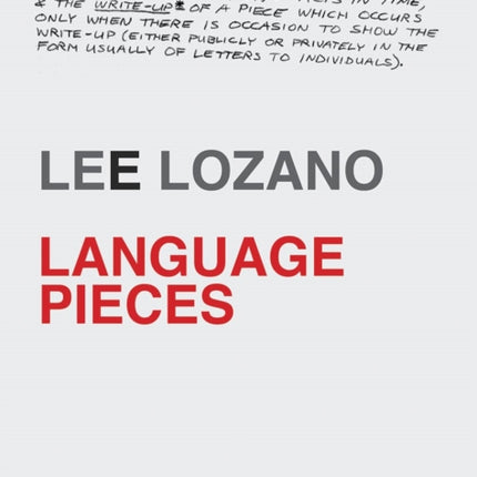 Lee Lozano - Language Pieces