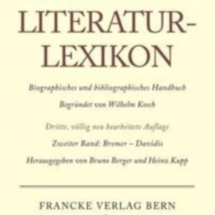 Deutsches Literatur-Lexikon, Band 2, Bremer - Davidis