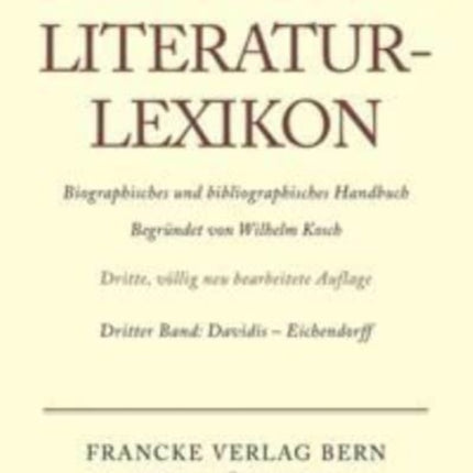 Deutsches Literatur-Lexikon, Band 3, Davidis - Eichendorff