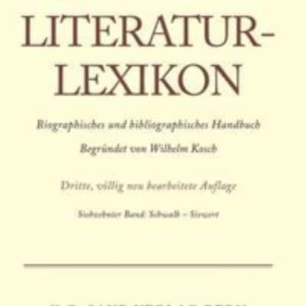 Deutsches Literatur-Lexikon, Band 17, Schwalb - Siewert