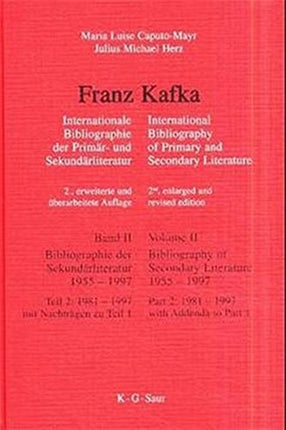 Bibliographie Der Sekundärliteratur 1955-1997 / Bibliography of Secondary Literature 1955-1997