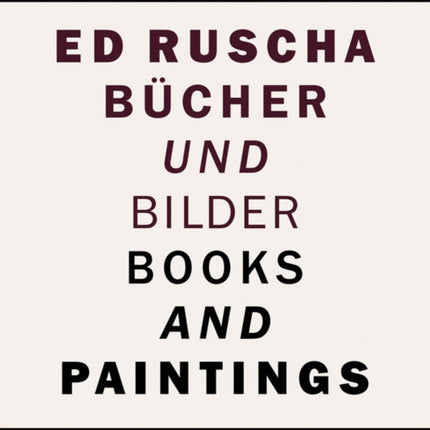 ED RUSCHABOOKS AND PAINTINGS HB