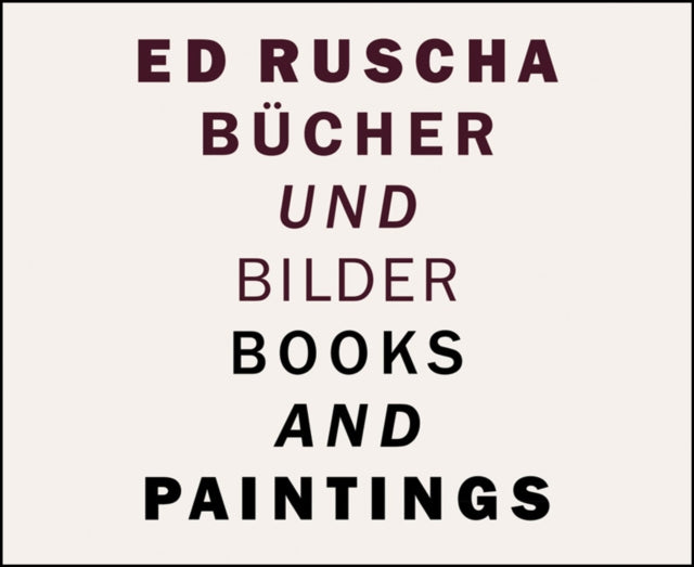 ED RUSCHABOOKS AND PAINTINGS HB