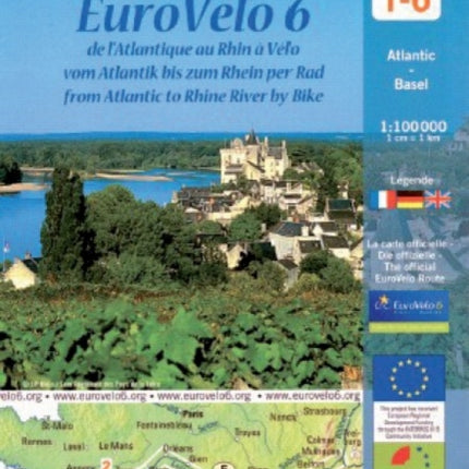 La Loire Eurovelo 6 Cycling Map Michelin Cycling Maps