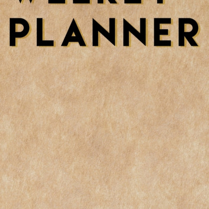 Vertical Weekly Planner 2020-2021: 18 Month