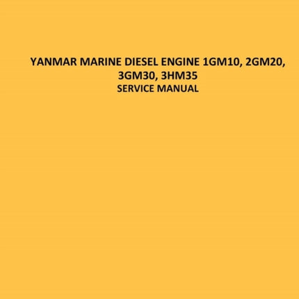 Yanmar Marine Diesel Engine 1gm10, 2gm20, 3gm30, 3hm35