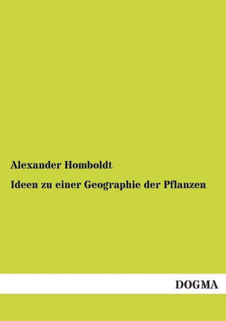 Ideen Zu Einer Geographie Der Pflanzen