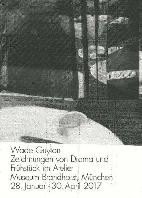 Wade Guyton: Zeichnungen von Drama und Frühstück im Atelier.Museum Brandhorst, München 28. Januar - 30. April 2017