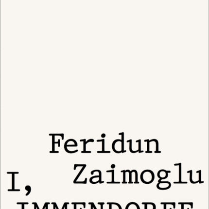 Feridun Zaimoglu: I, Immendorff