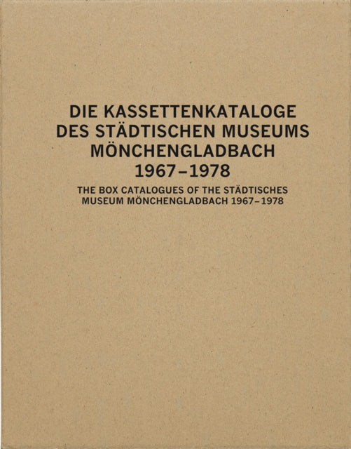 The Box Catalogues of the Städtisches Museum Mönchengladbach 1967-78