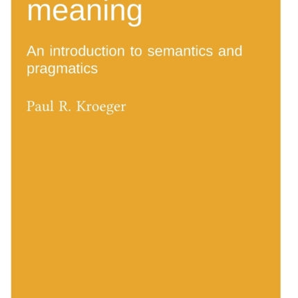 Analyzing meaning