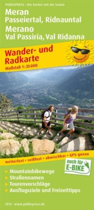 Meran - Passeier Valley - Ridnauntal / Merano - Val Passiria - Val Ridanna, hiking and cycling map 1:35,000