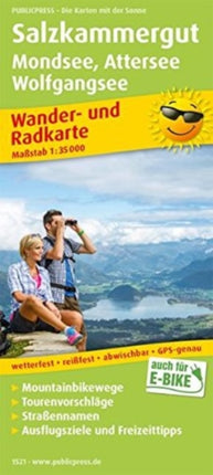 Salzkammergut, hiking and cycling map 1:35,000
