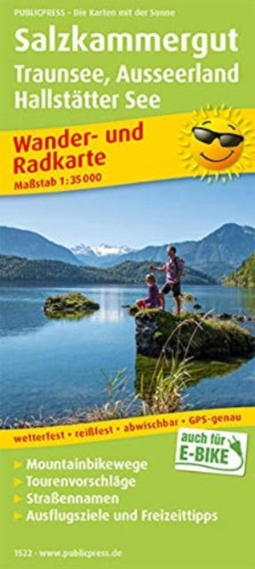 Salzkammergut - Traunsee - Ausseerland - Hallstatter See, hiking and cycling map 1:35,000